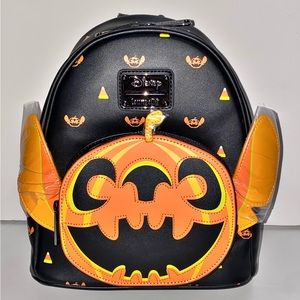 Loungefly Disney Lilo & Stitch Jack-o'-lantern Stitch Mini Backpack